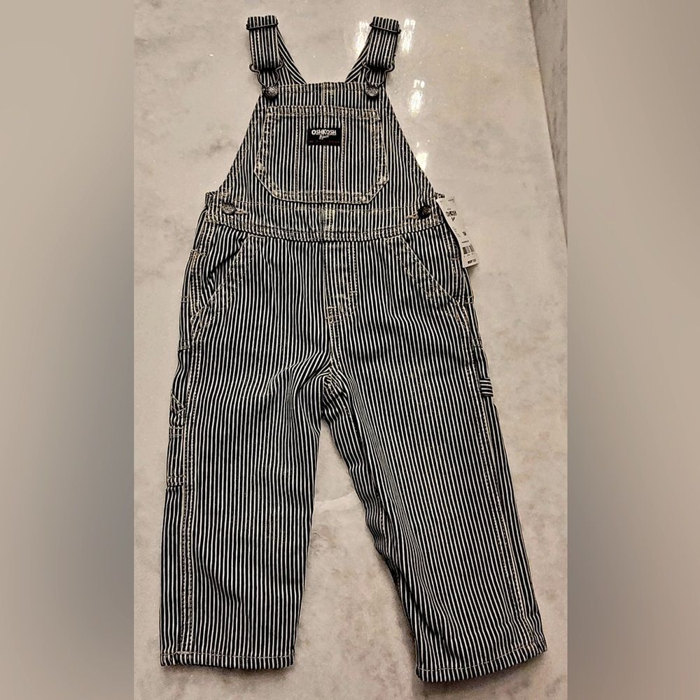 Oshkosh B'gosh Baby Boy Vestbak Bib Overalls- 18 months